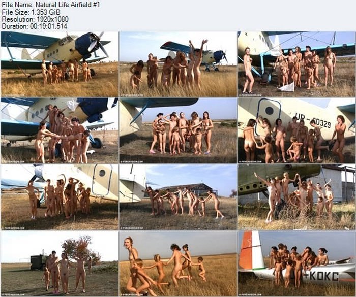 Walk naturists in the vicinity of the airfield HD purenudism video Walk naturists in the vicinity of the airfield HD purenudism video